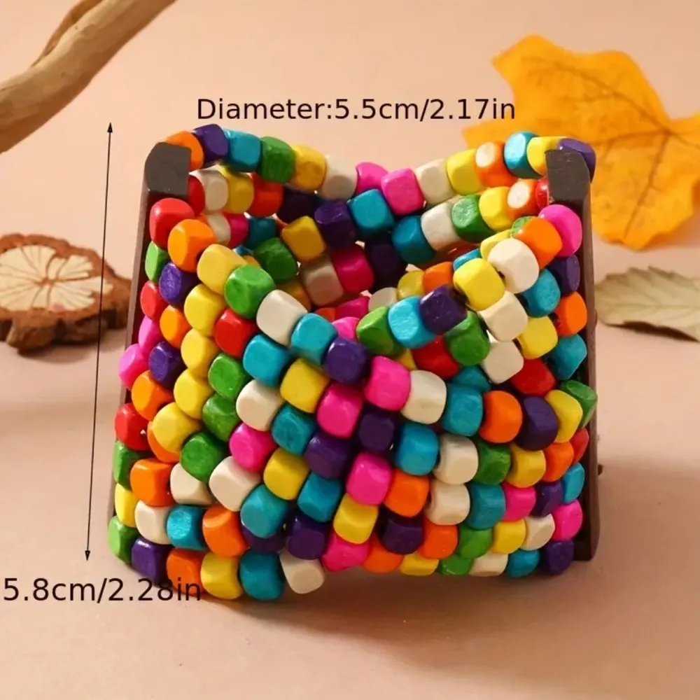 Hand Beaded Bracelet / Bright and Bold - Image 3