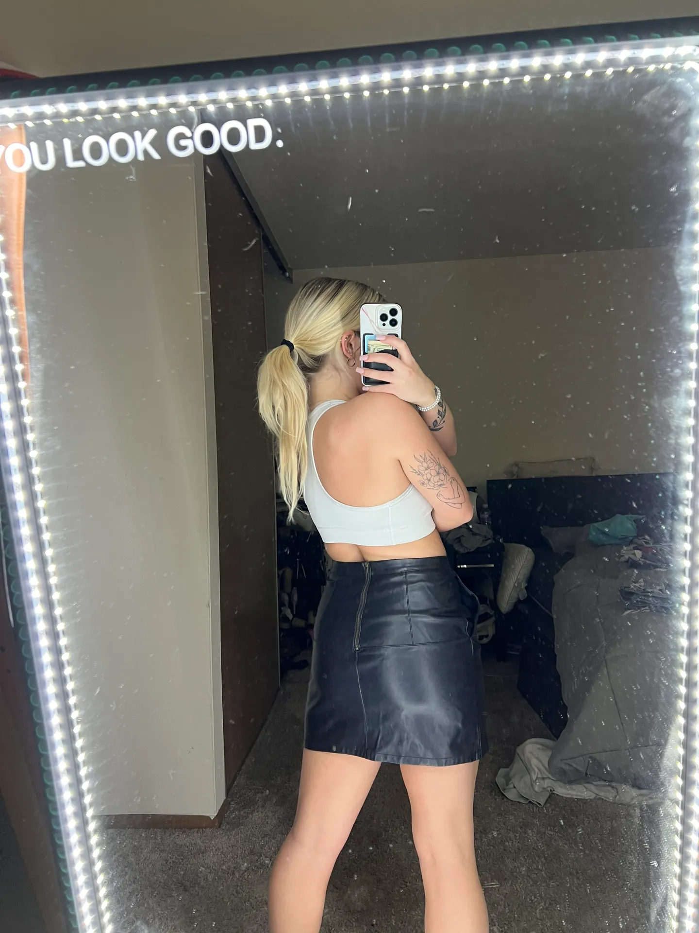 Leather Skirt - Image 3