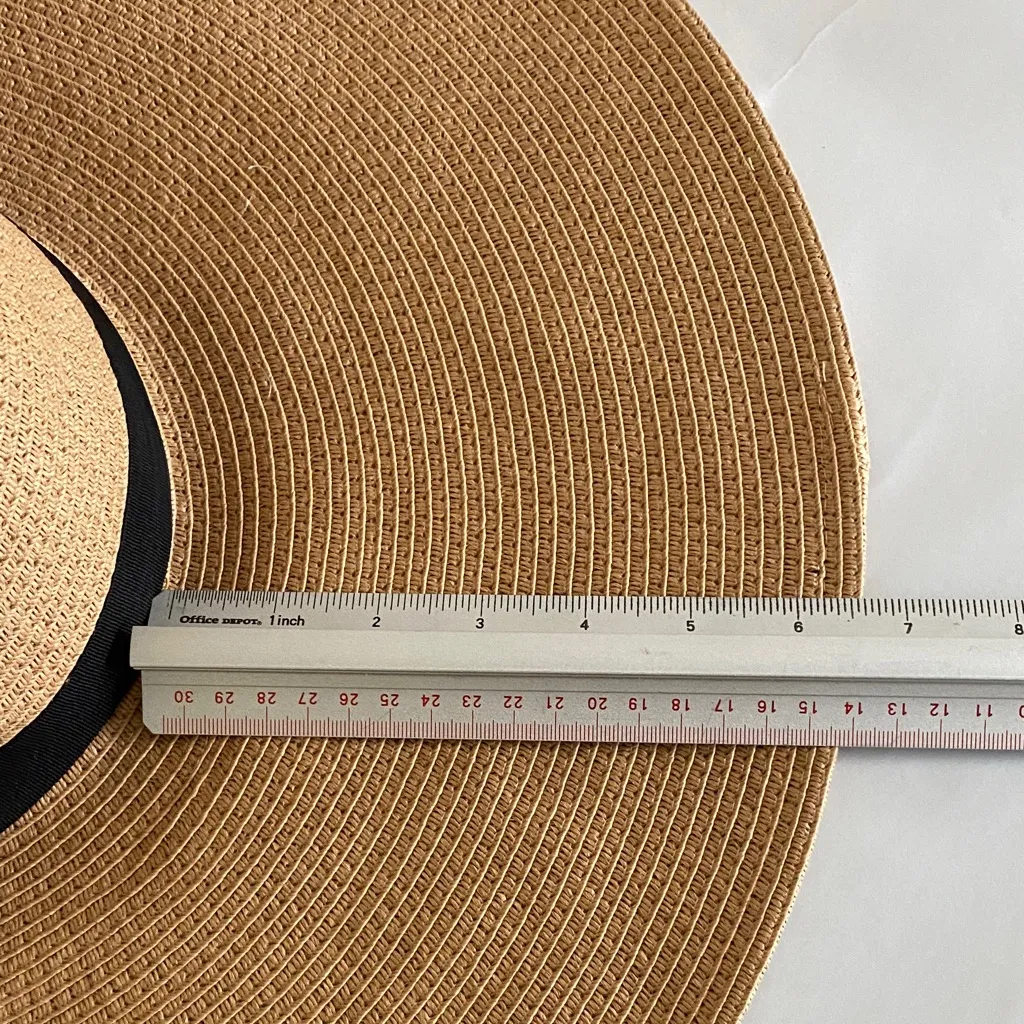 Women’s Francesca Elegant Tan Wide-Brimmed floppy Hat packable tan - Image 2