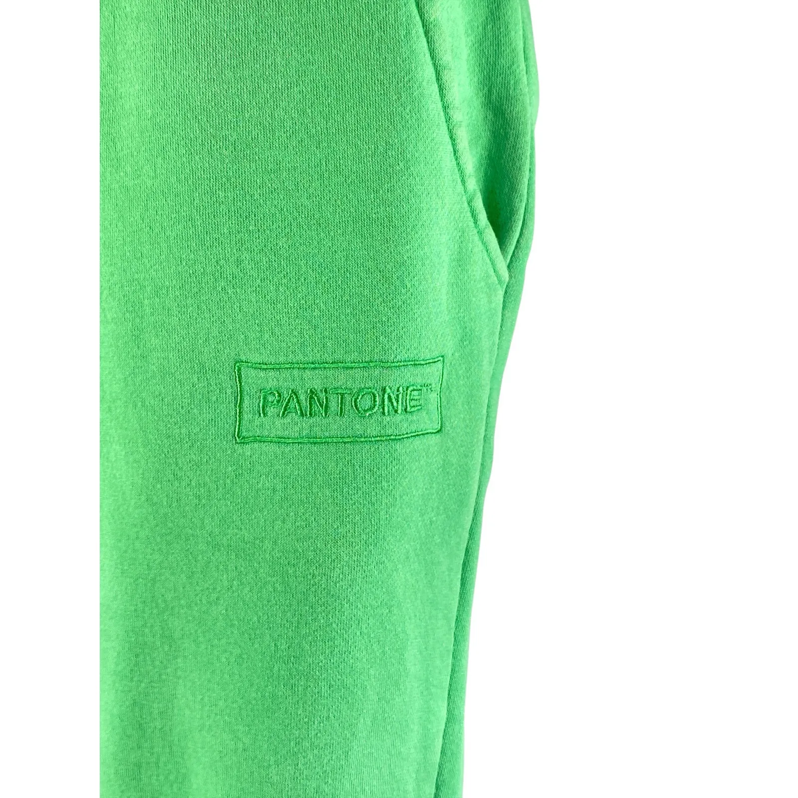 Forever 21 Pantone Womens Green Fleece Pocket Athletic Jogger Sweat Pants Size S - Image 3