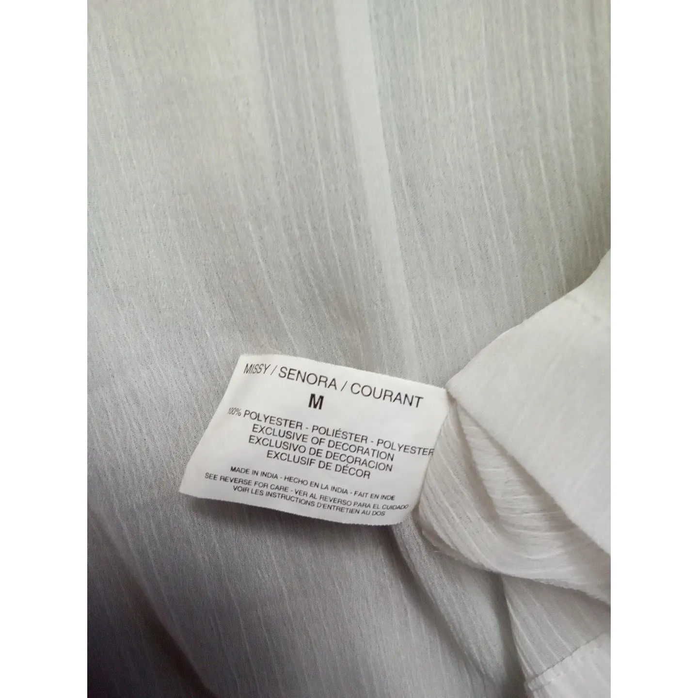 True Freedom‎ Women Medium Lace White Sheer - Image 8