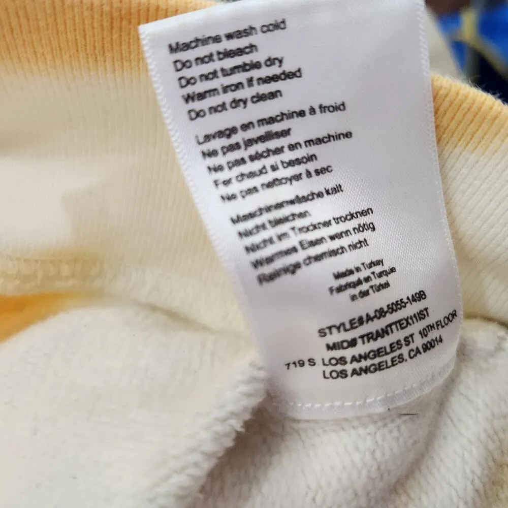 Anine Bing Outlaws Tie Dye Crew Neck Sweatshirt Cotton Pullover Size Medium - Image 9