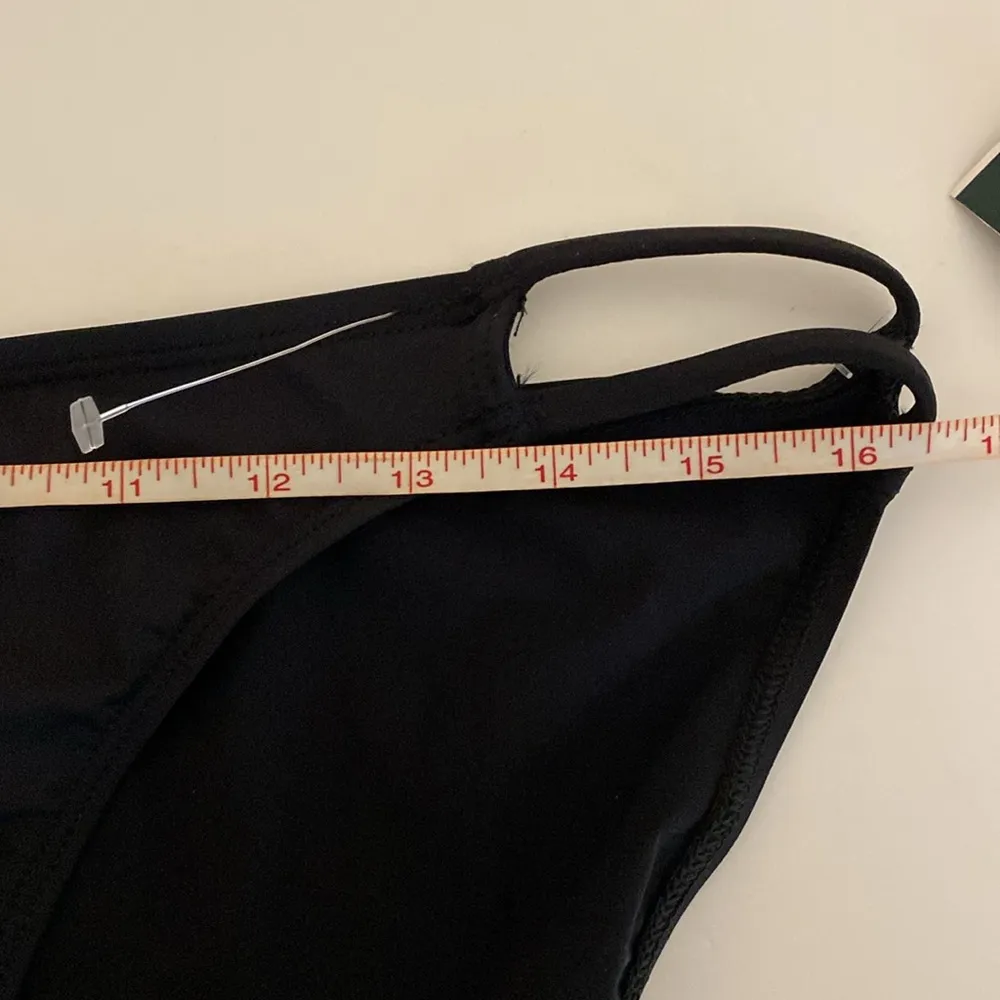 Ralph Lauren Black Bikini Swimwear bottom Strappy open side size 12 NWT sexy - Image 9