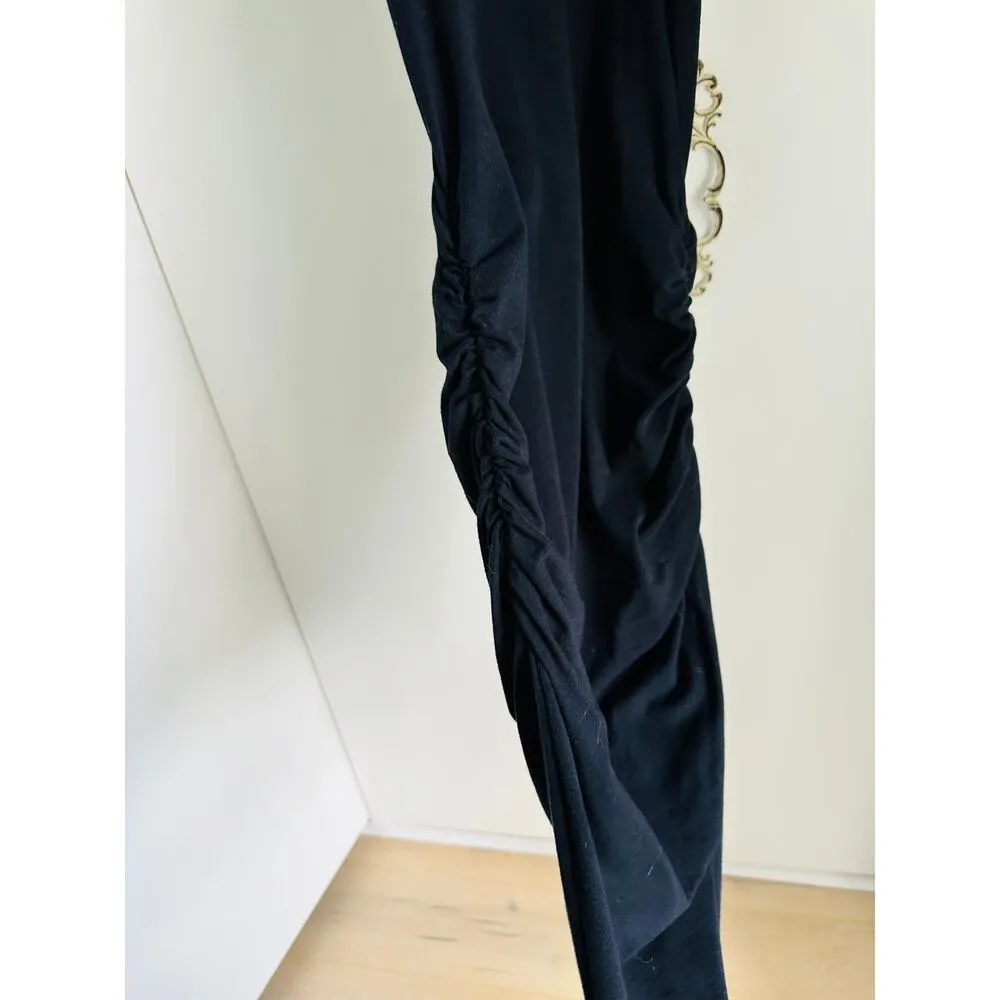 Michael Stars Demi ruched Tank DressClassic Fitted Dress black Size Medium - Image 5