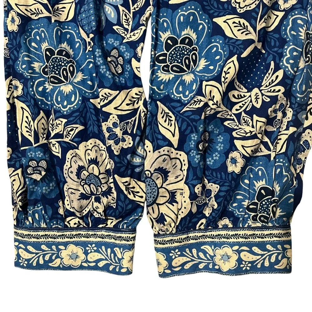 FARM RIO Full Of Flowers Ruffle Jumpsuit, Sz M - Image 12