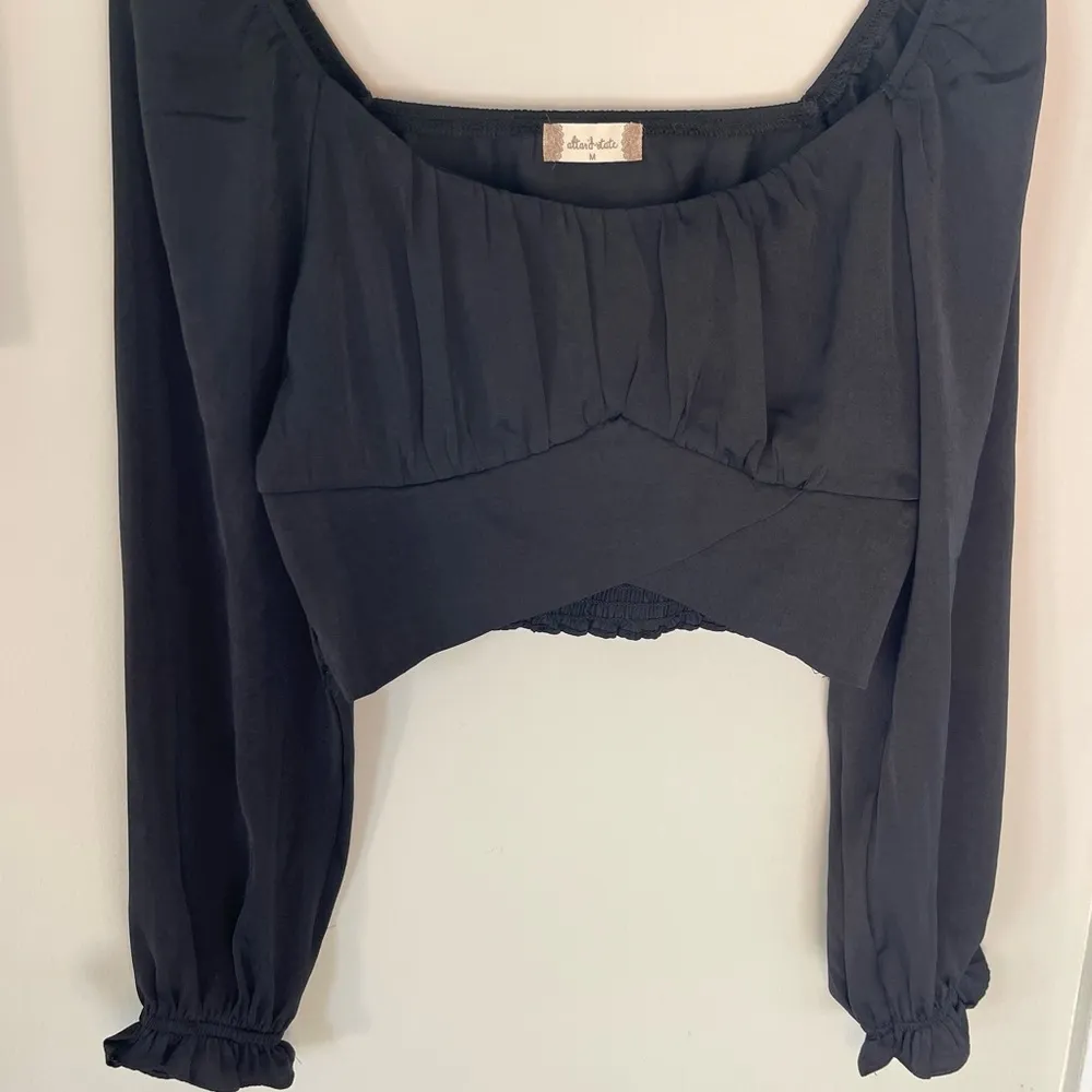 Never worn. Altar’d state crop top! Size medium. Black - Image 3