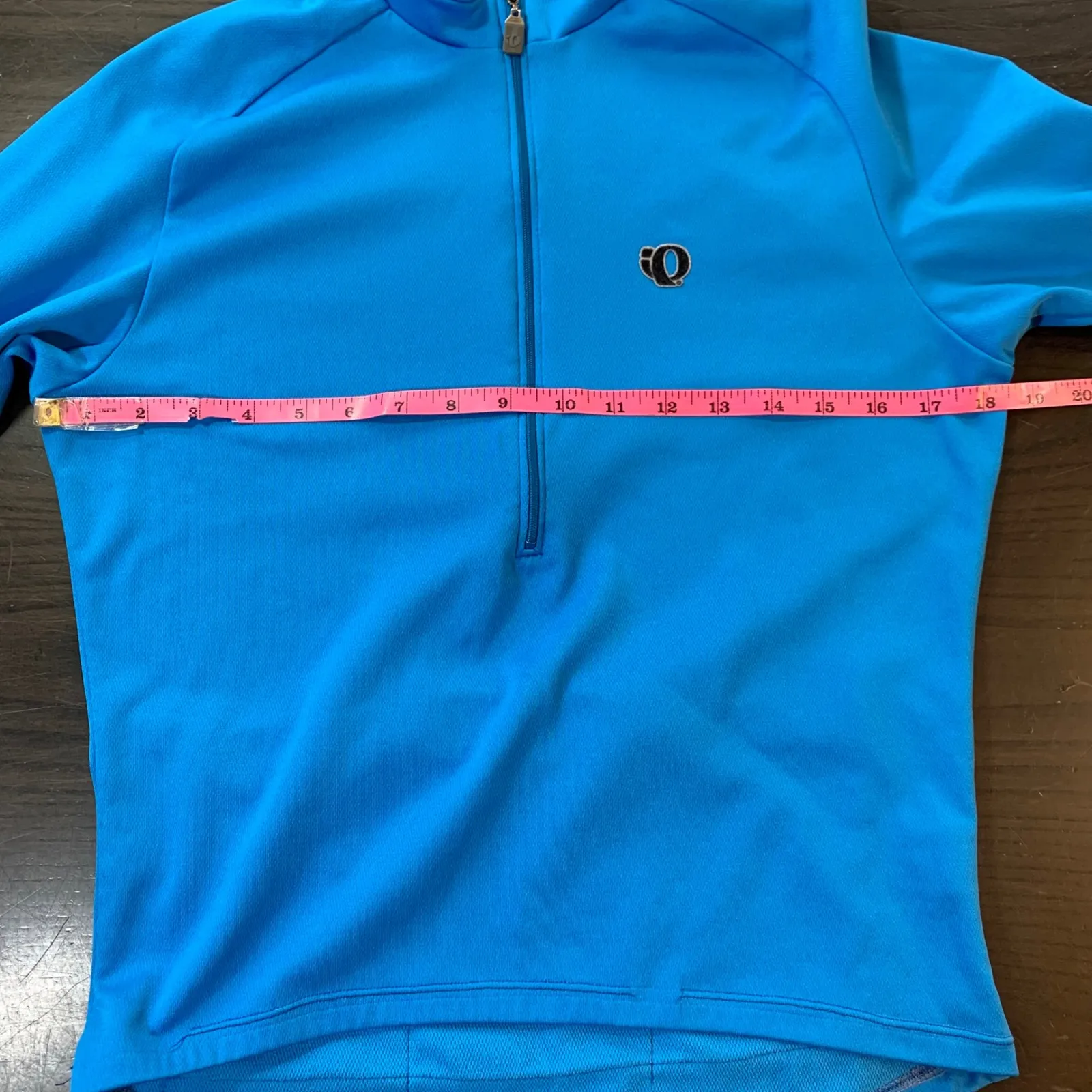 Pearl Izumi Womens Cycling Jersey Long Sleeve‎ Blue 1/4 Zip Pockets MD - Image 9