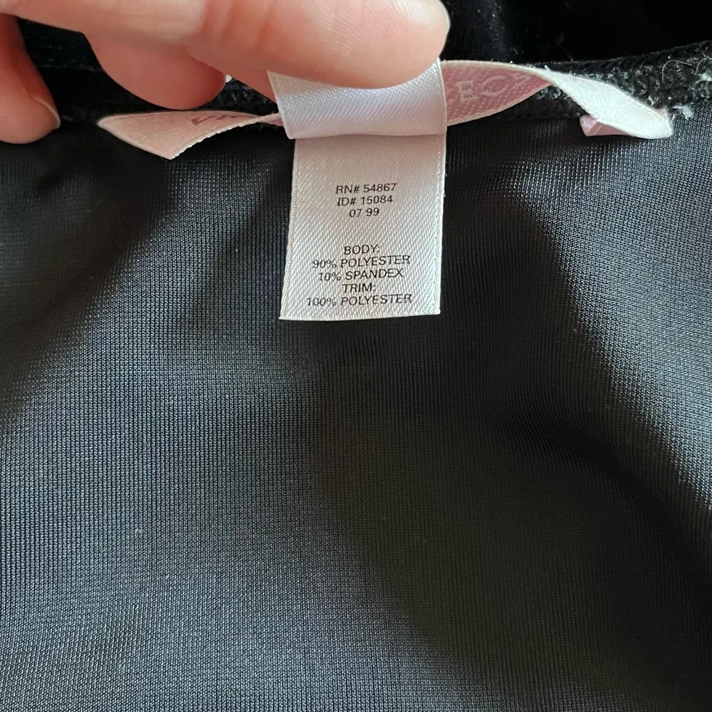 Victoria’s Secret beaded nightgown, velvet feel black - Image 7