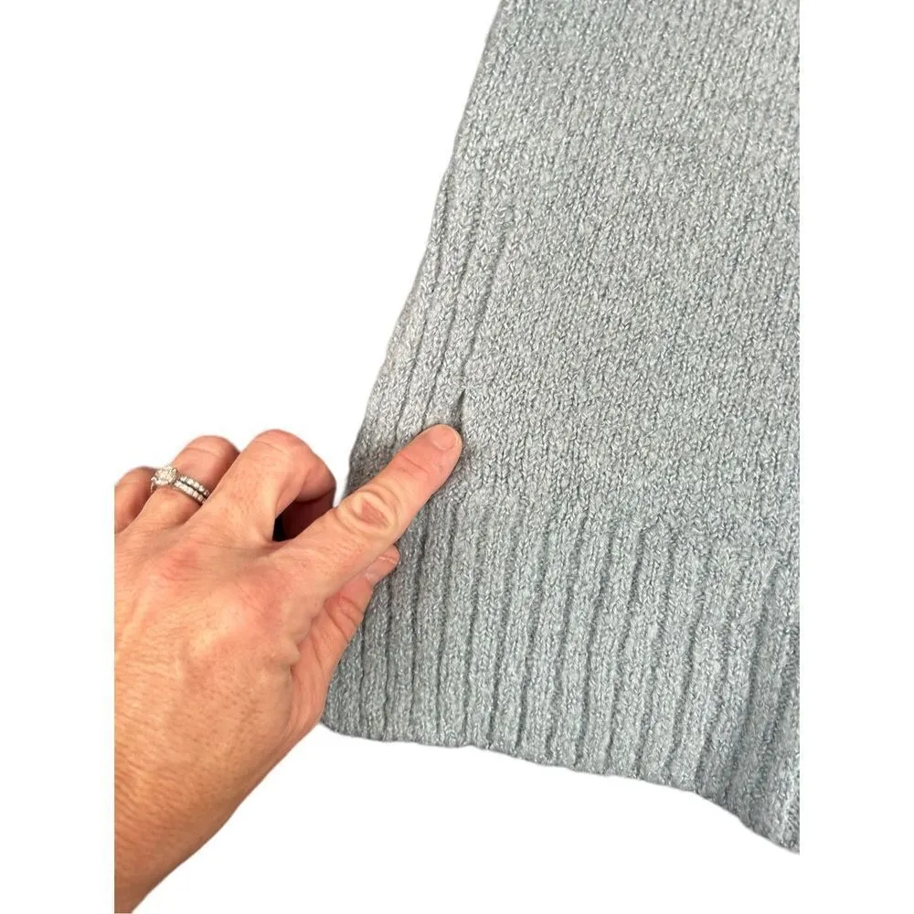 H&M LOGG Womens Sweater Crew Neck Long Sleeve Side Tie Blue Size M missing one r - Image 6