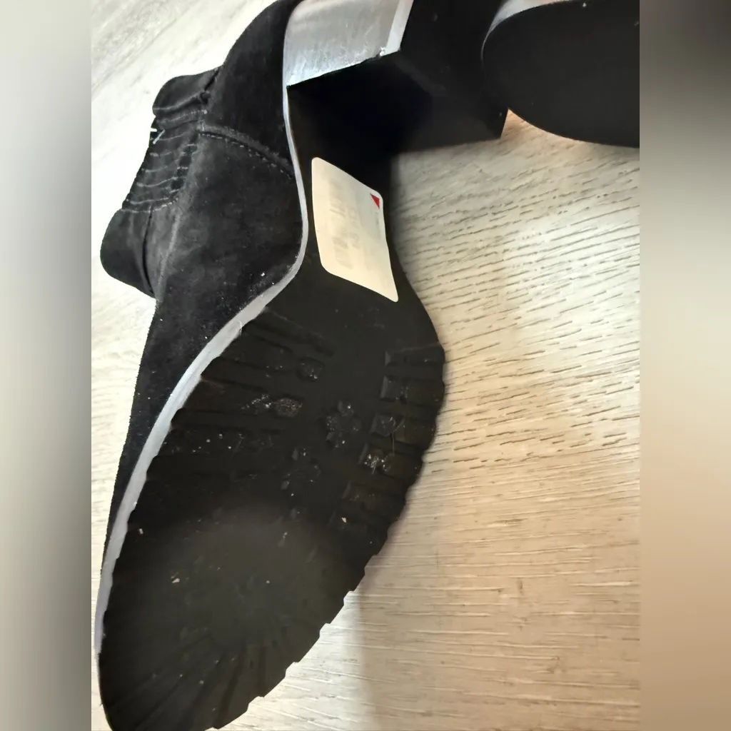 Chic Black Suede Ankle Booties - Image 5