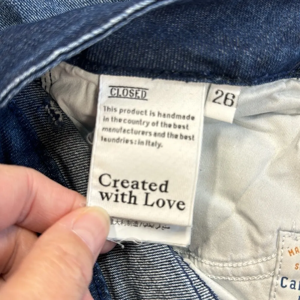 CLOSED Baker Dark Wash Organic Cotton Made In Italy Skinny Ankle Jeans Size 26 Blue - Image 7