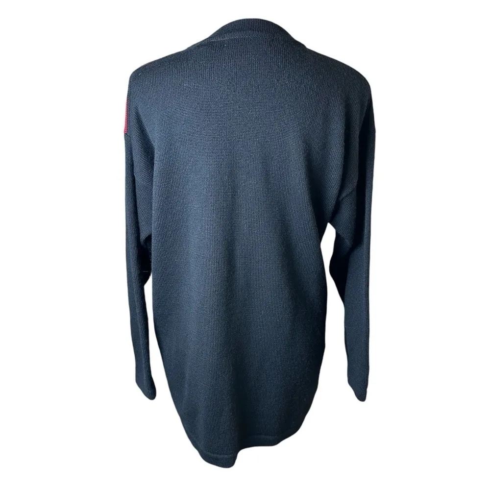 Vintage Valerie Stevens 100% Merino Wool Cardigan M | Argyle Geometric Sweater - Image 3