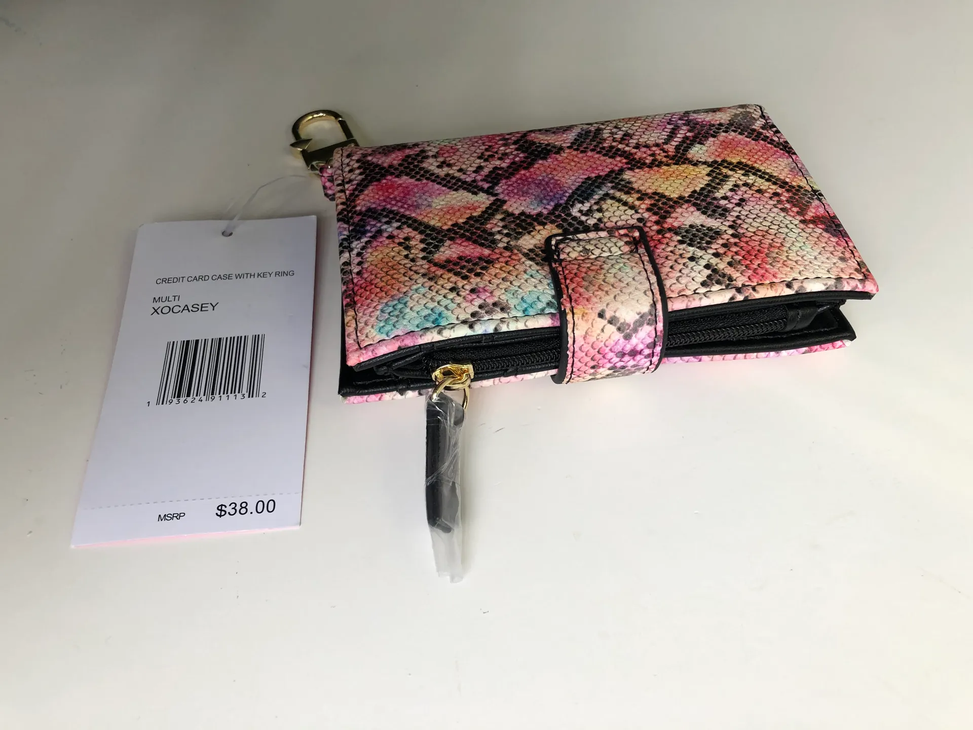 🆕Python snake Print Bifold Wallet With Keyclip - Image 5