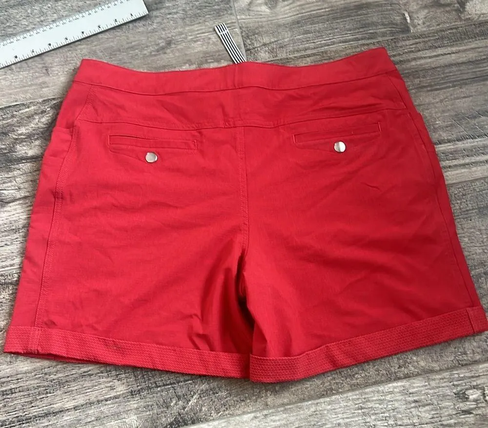 Zyia Active Women's Trail Shorts Size XXXL Red Belted Athletic Hiking #166 - Image 11