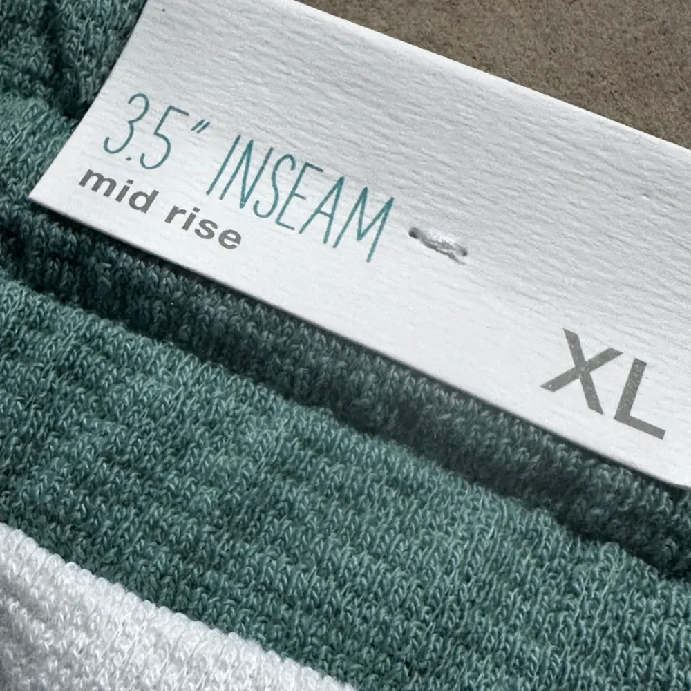 Maurice’s NWT Mid-rise Sage  and White Striped Shorts Drawstring Waist Confy - Image 12