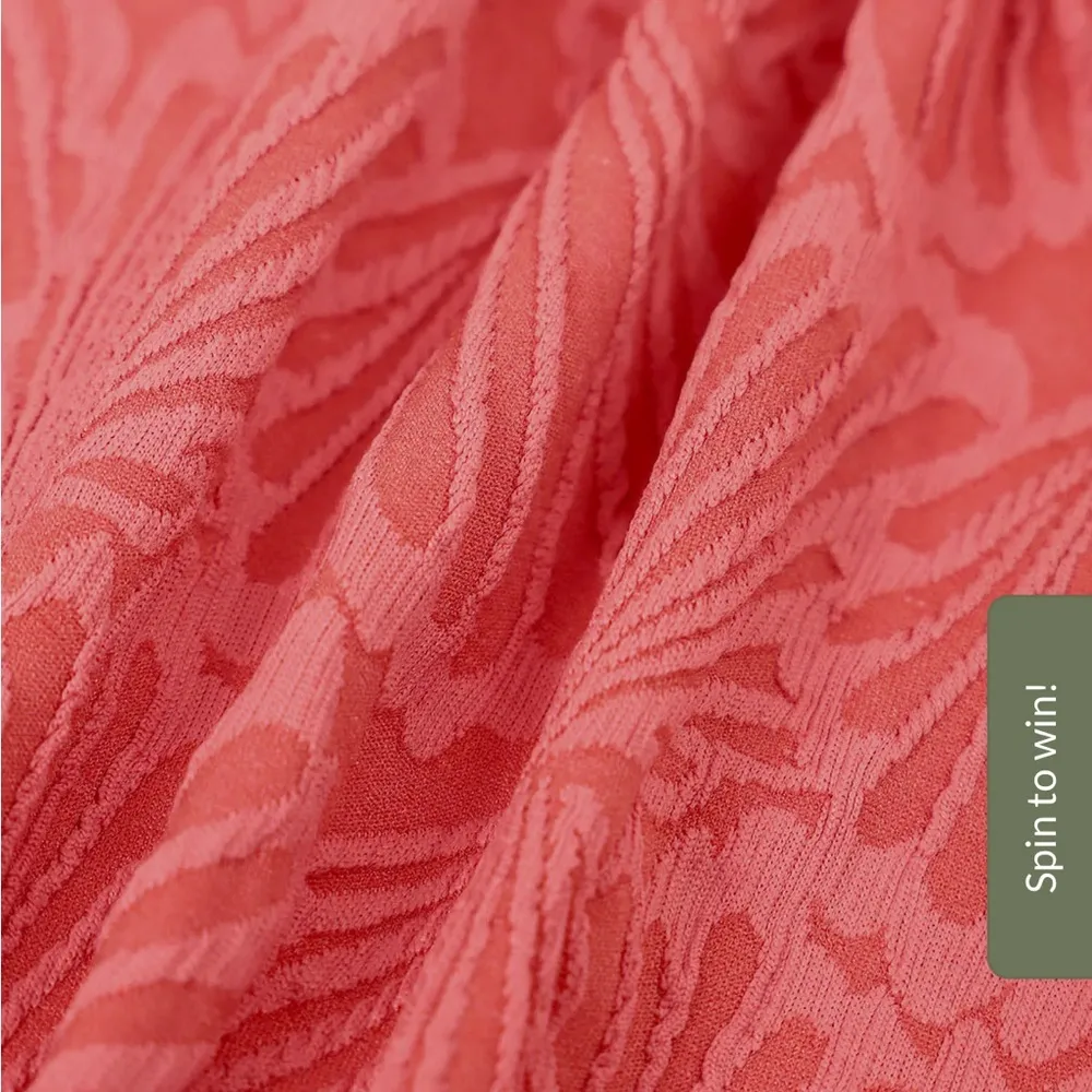 Berlook Jacquard Knot Bikini Top ONLY 70 Red Size L - Image 7