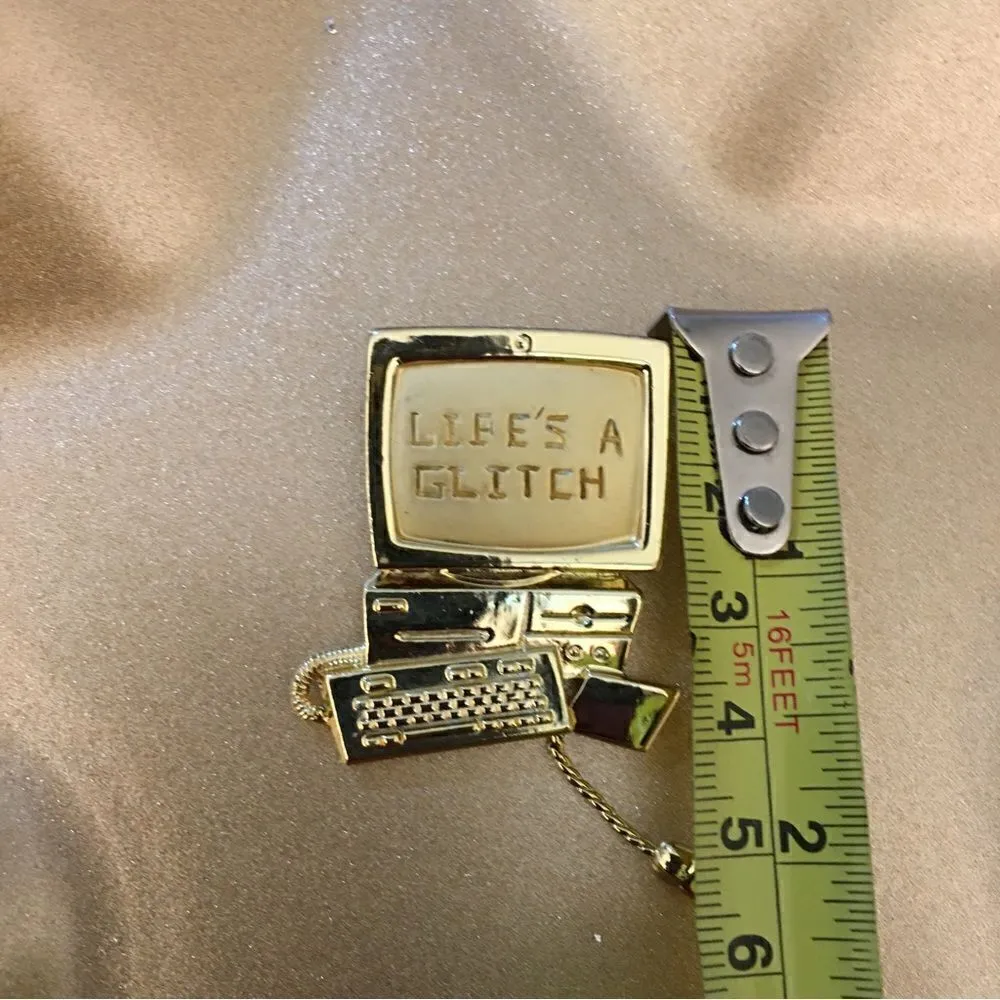 RARE VINTAGE DANECRAFT SIGNED BROOCH/pin Gold - Image 5