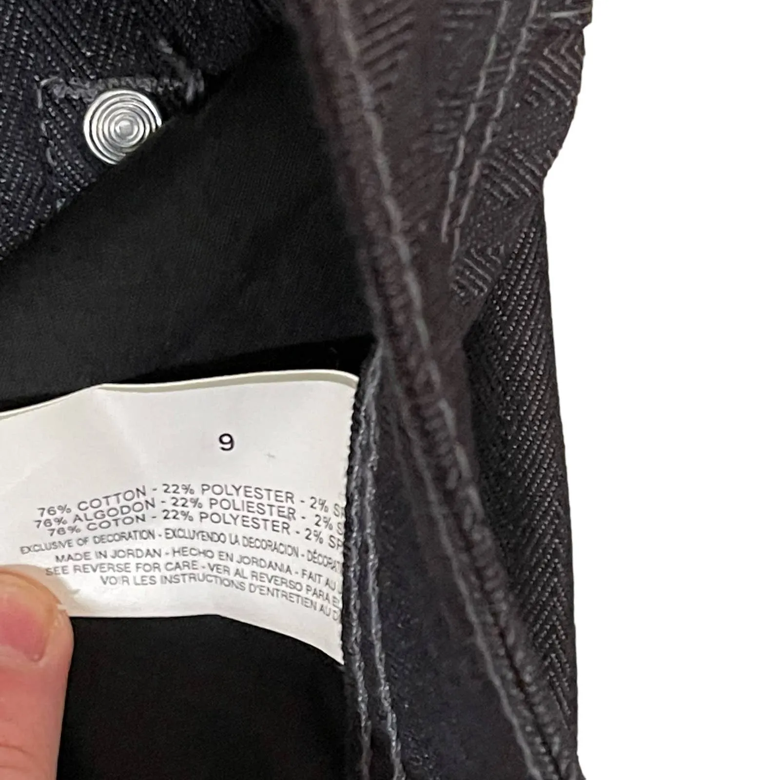 L.E.I. Benett Skinny Jeans Size 9 Regular Black Juniors Denim‎ Stretch 32X32 - Image 5