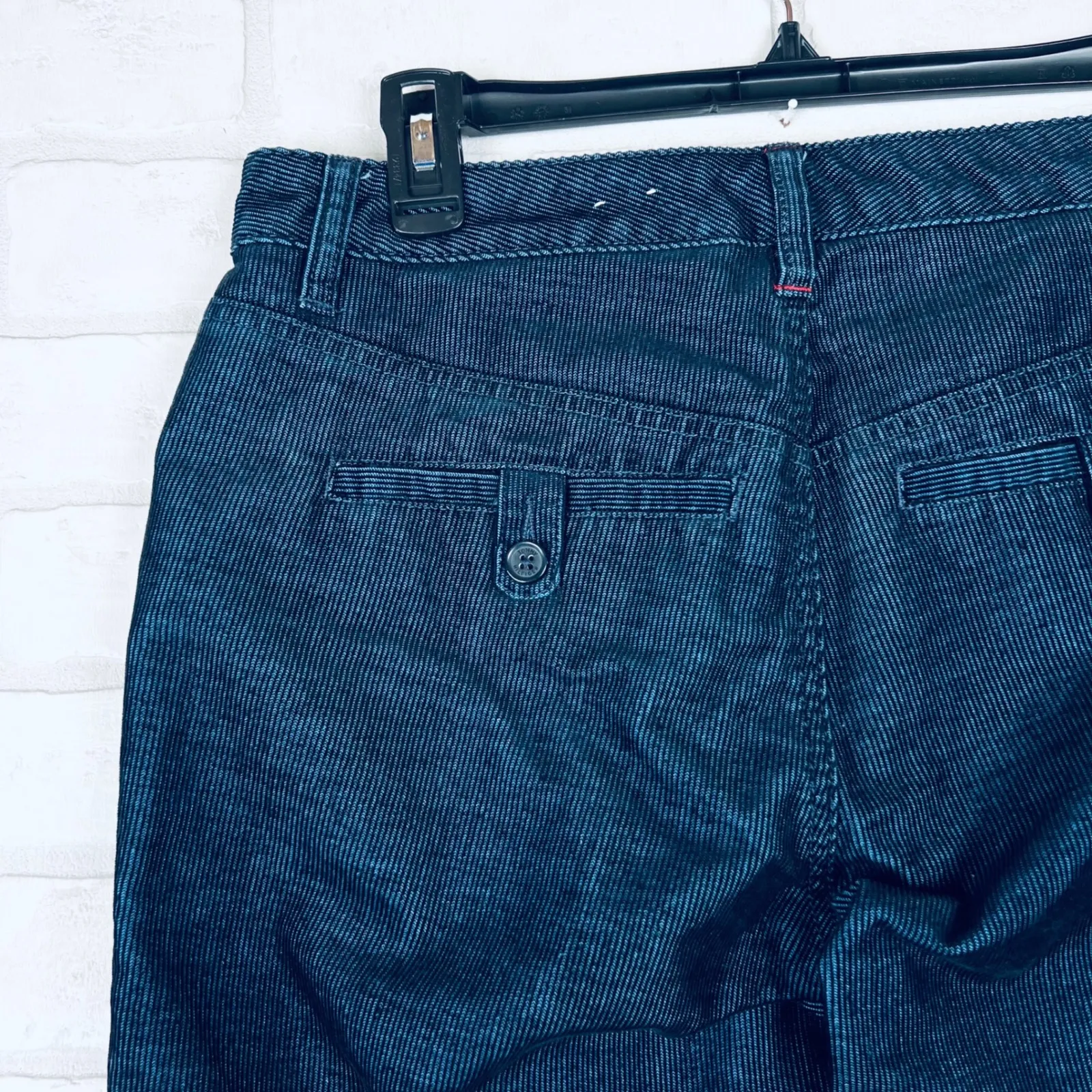 Tommy Hilfiger Jeans Womens Size 6 Corduroy Flare Leg Dark‎ Wash Pants - Image 7