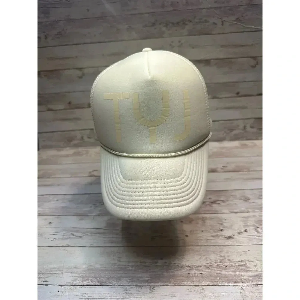 Thank You Jesus Trucker Hat Snap Back Adjustable Cream TYJ - Image 7