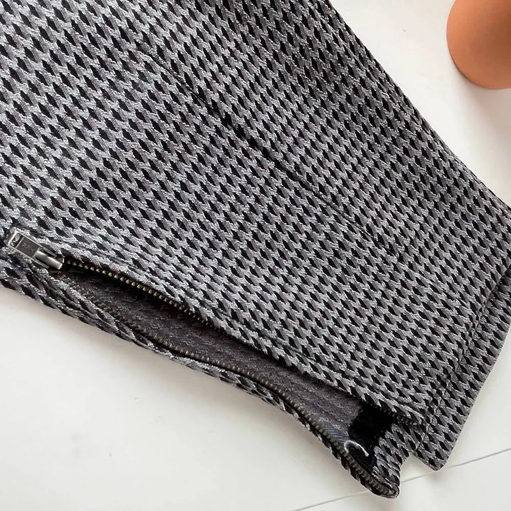 Cartonnier Anthropologie Equestrian Tweed Womens Pants Size 4 Gray Ankle - Image 4