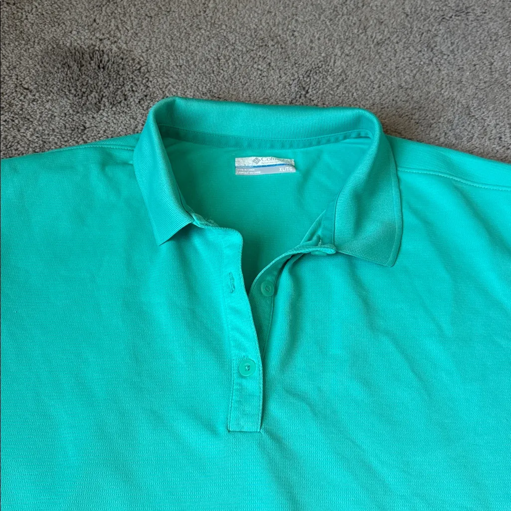 Columbia Mint Green Polo SIZE XL - Image 3