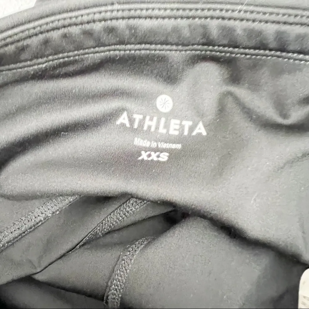 Athleta Aurora Precision 7/8 Reflective Tights Black Leggings 7/8 Length XXS - Image 5