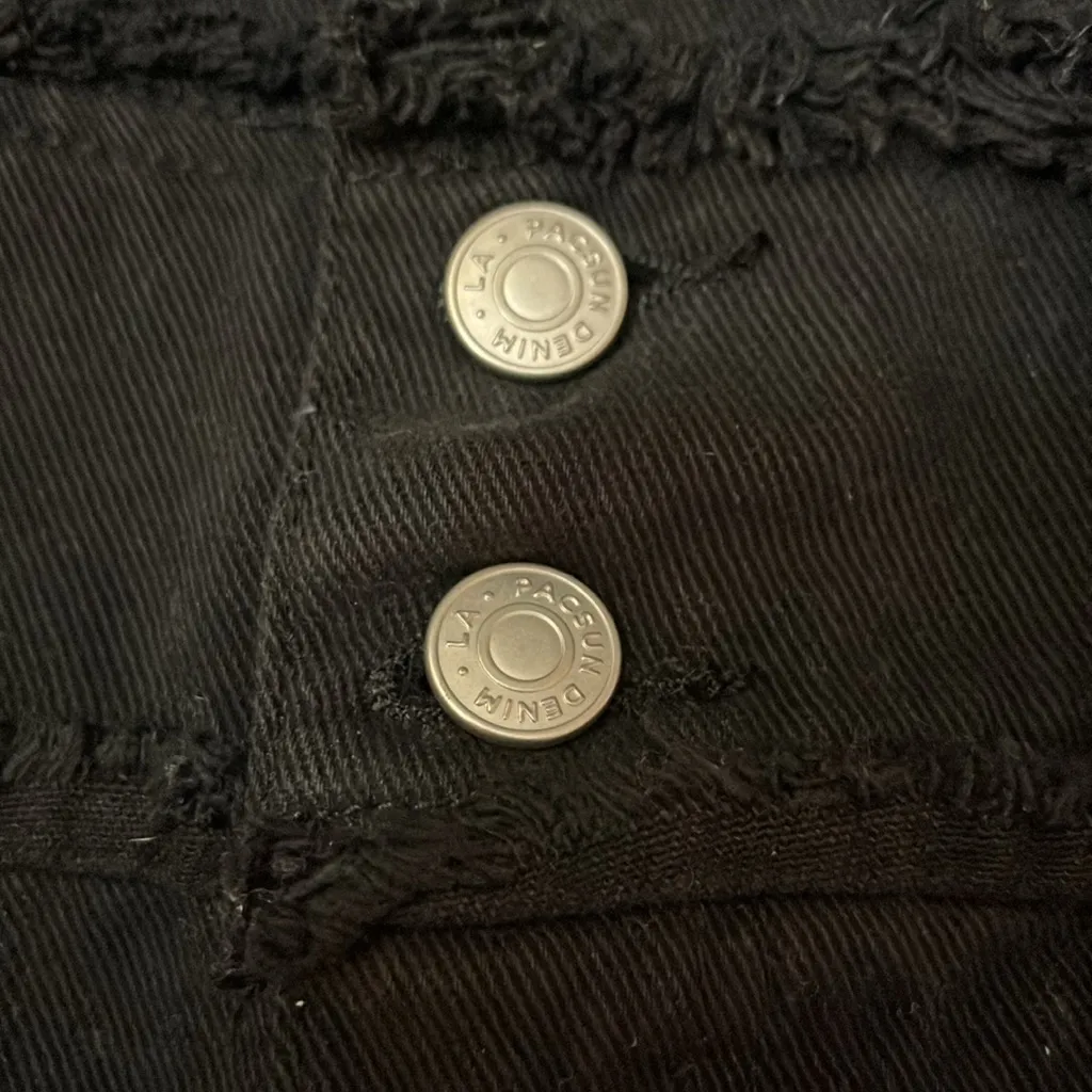 I.AM.GIA Black Distressed Denim Jacket - Image 3