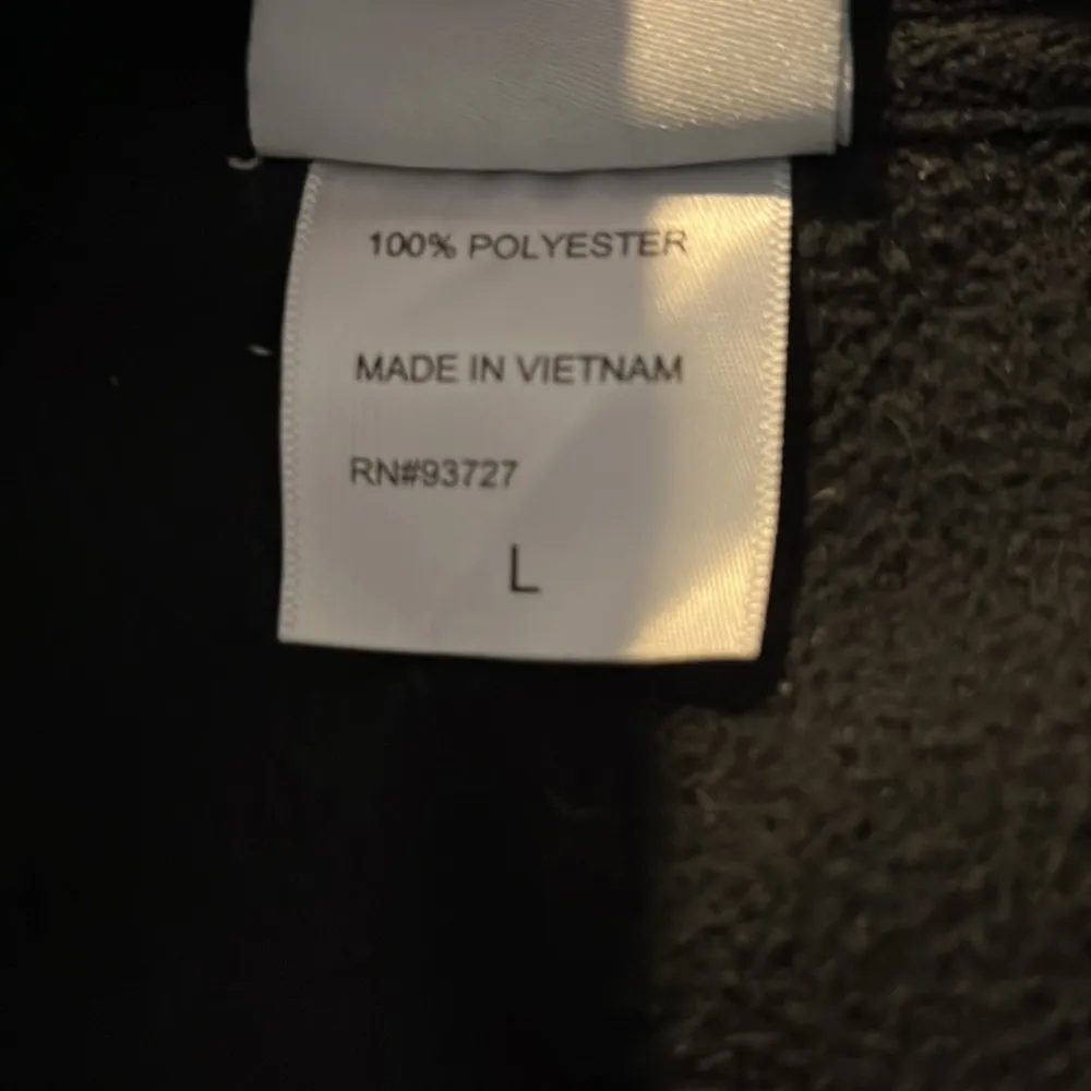 Ouray Sportswear Full Zip Fleece Vest w/Kangaroo logo Black Size L - Image 7