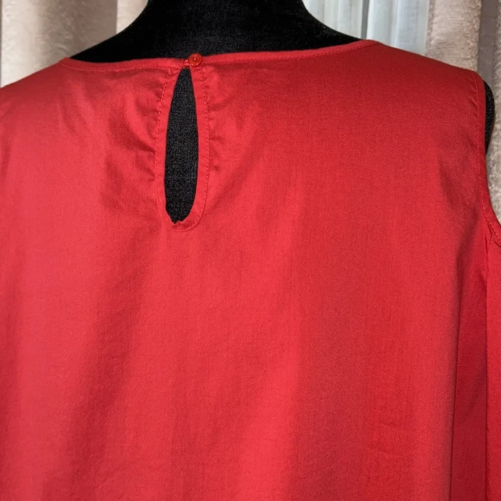 Zac & Rachel Size L Cold Shoulder Blouse - Image 9