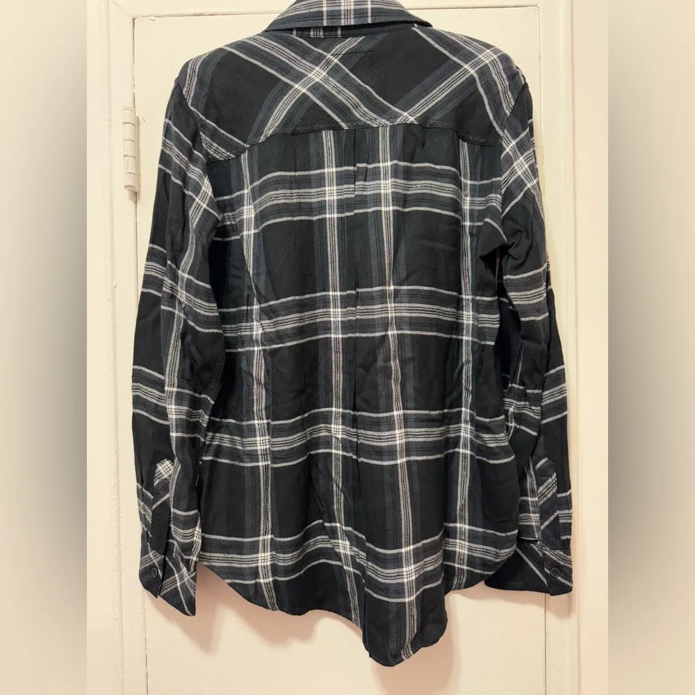 RAILS Hunter Plaid Shirt Medium Metallic Threading - Image 4