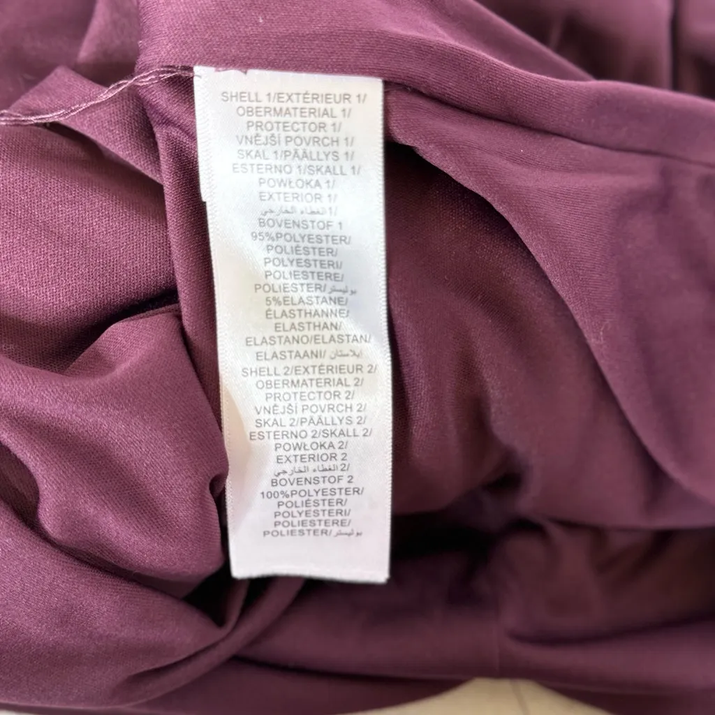 Adrianna Papell Burgundy Sequin Long Sleeve Dress - Image 7