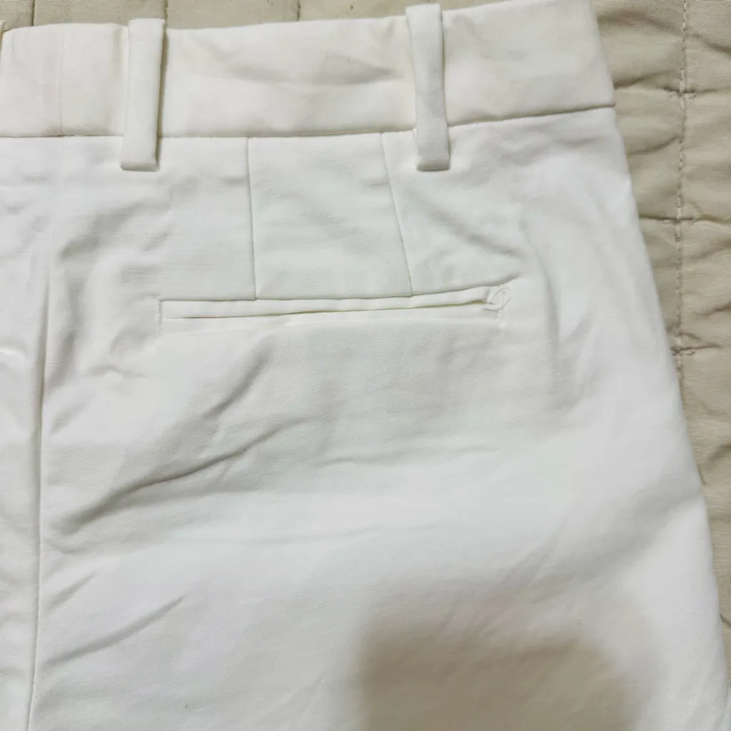 GAP Women White Tailored High Rise‎ Pocketed Casual Elegant Shorts Size 0 - Image 7