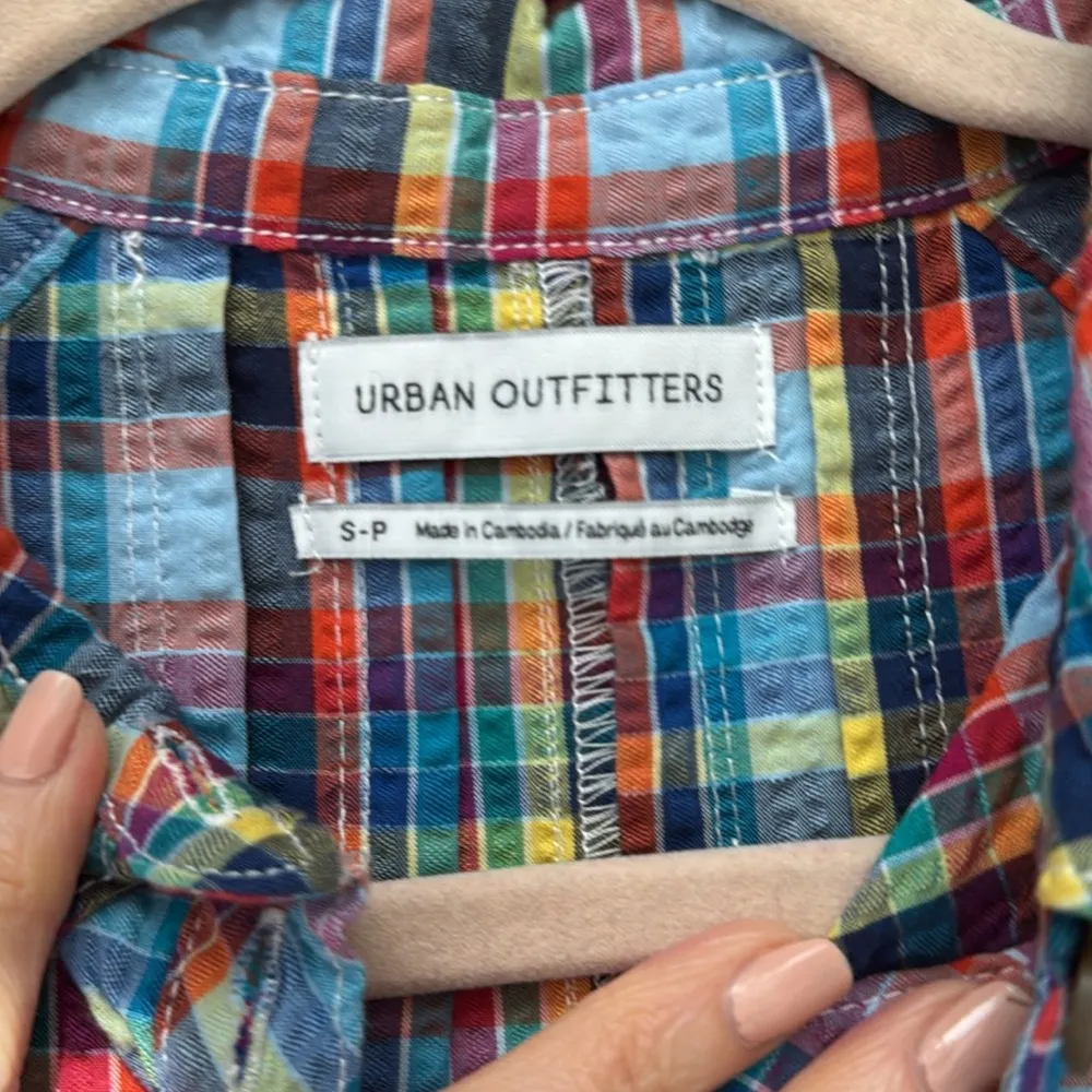 Urban Outfitters Zoey Check Madras Plaid Sleeveless Shorts Romper Playsuit - Image 5