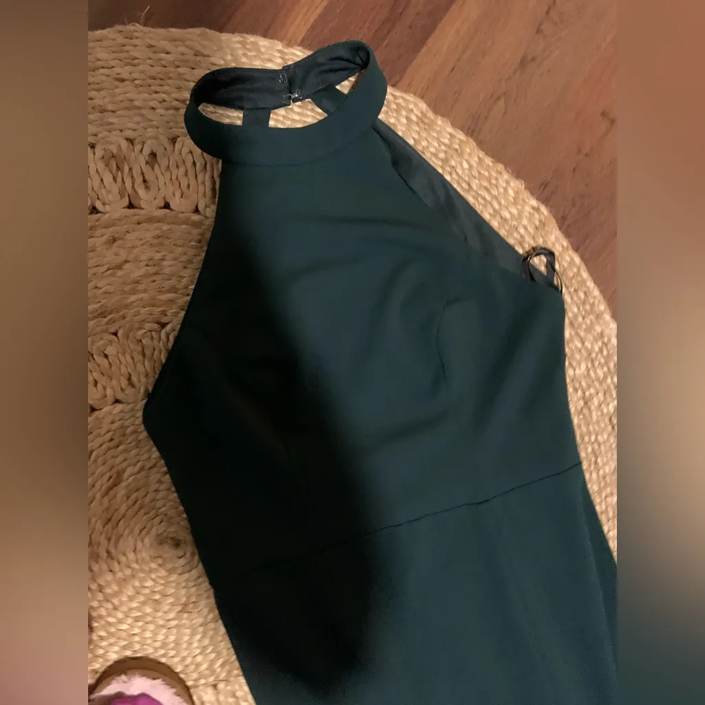 BHLDN Juliana High-Neck Side-Slit Stretch Crepe Maxi Dress $248 8 formal evening - Image 5