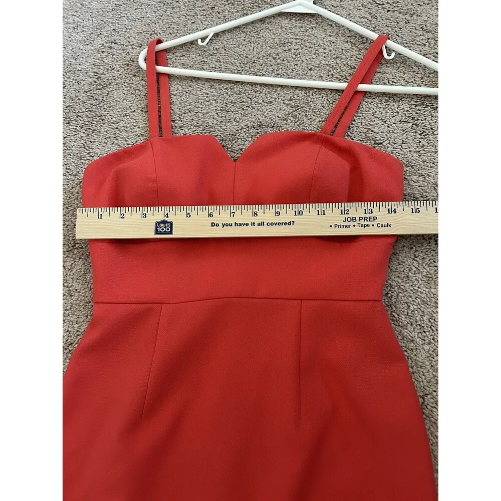 Gianni Bini Orange Cocktail Mini Dress Party Sexy Size 2 - Image 5