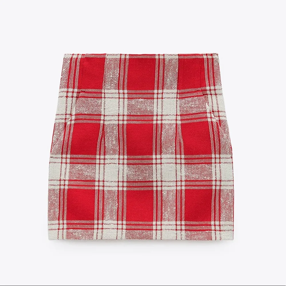 Zara FLARED MINI SKIRT High-waist w/ Front Pockets NEW - Image 7