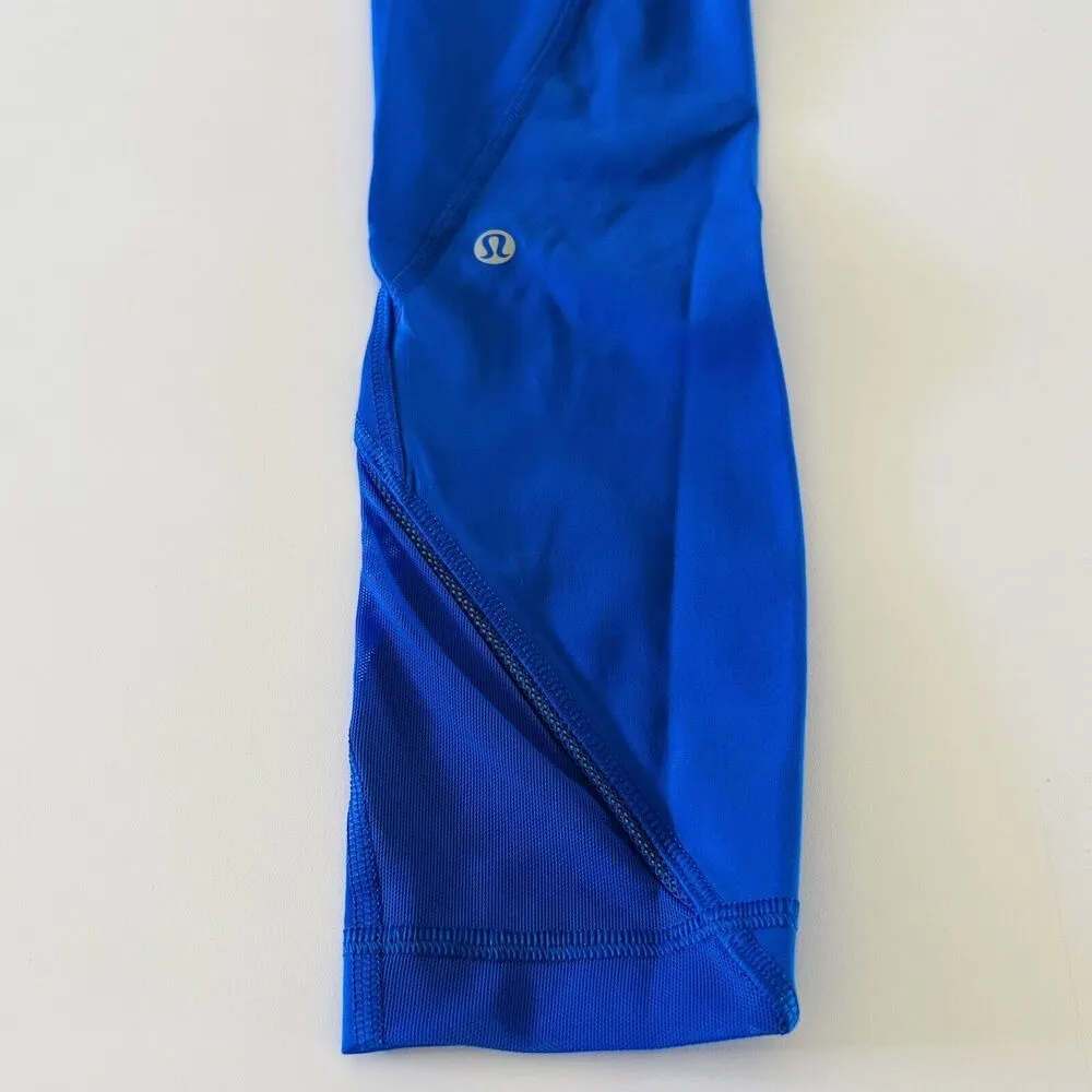 LULULEMON ATHLETICA Solid Cerulean Blue Inspire Tight II Leggings - US 4 - Image 6