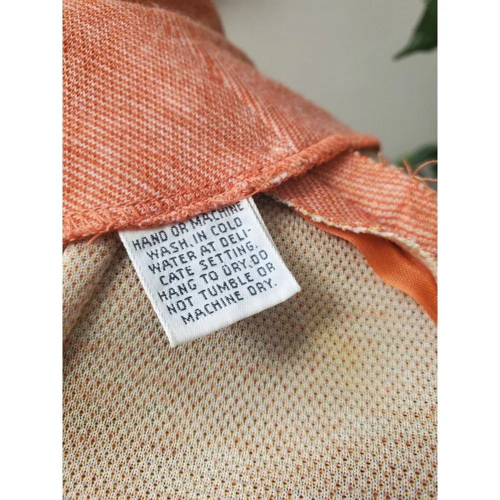 Vintage Nardis of Dallas Women's Long Sleeve Buttons Front Casual jacket Size XL Orange - Image 10