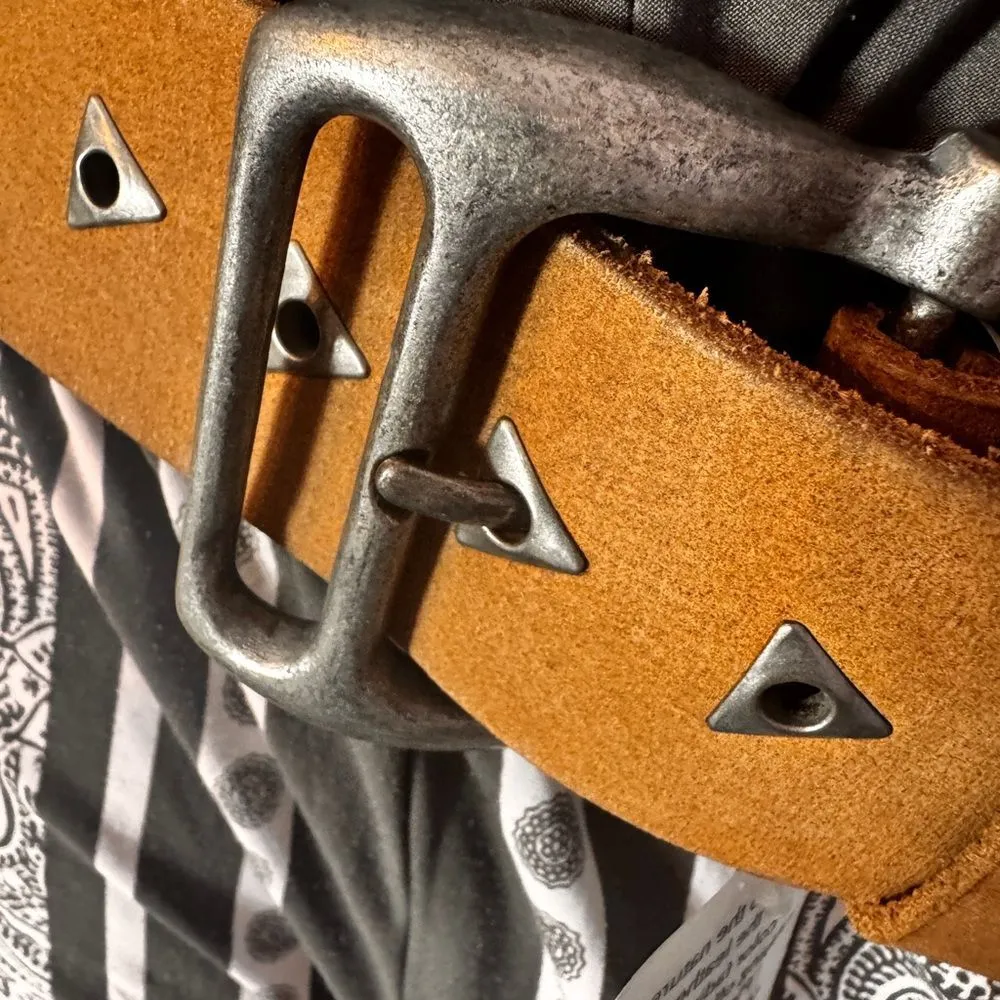 We The Free Tan Belt with Silver Accents - Image 6