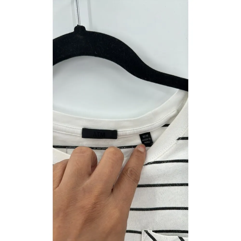 ATM Stripe Shimmer Long Sleeve T - Image 3