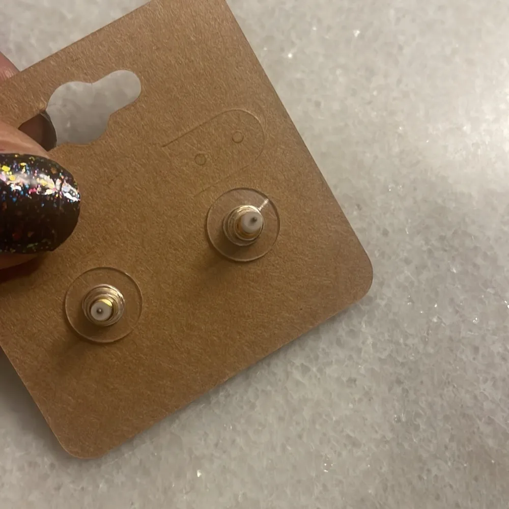 Unbranded Earrings dangle heart bow resin stud jewelry earrings New Gold - Image 3