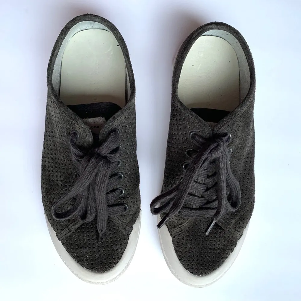 Rag & Bone Standard Issue Gray Suede Sneakers Sz 7 - Image 4