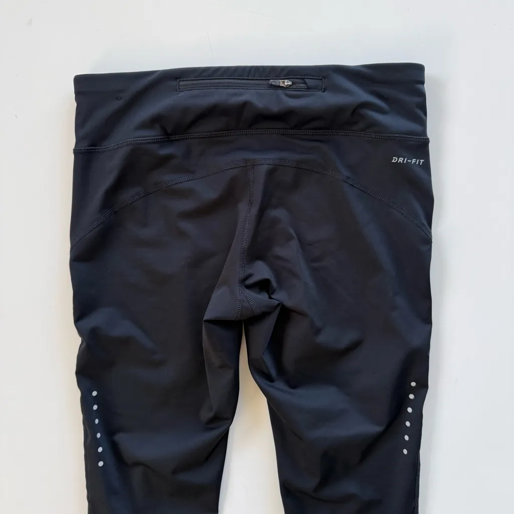 Nike Dri Fit Power Epic Cropped Running Leggings Medium - Image 5