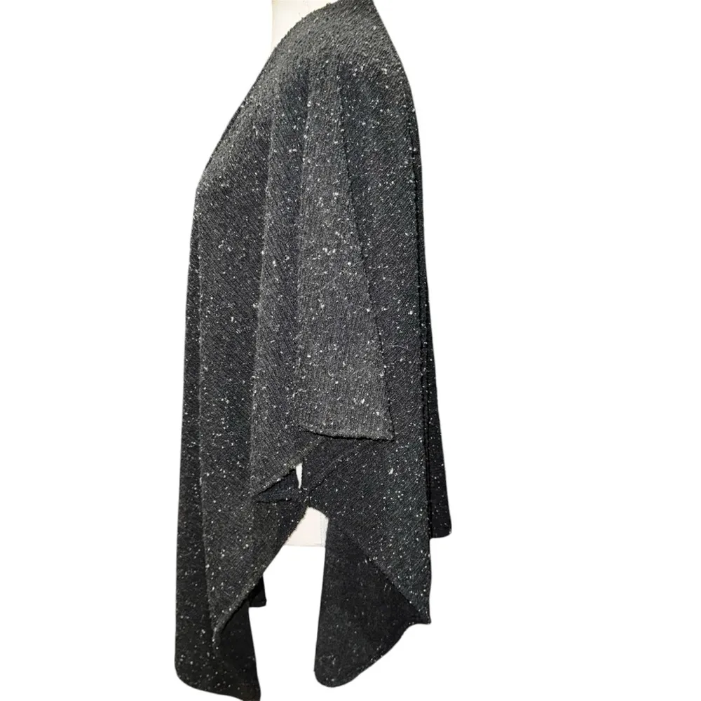 Wool shawl Black Size 2 - Image 3