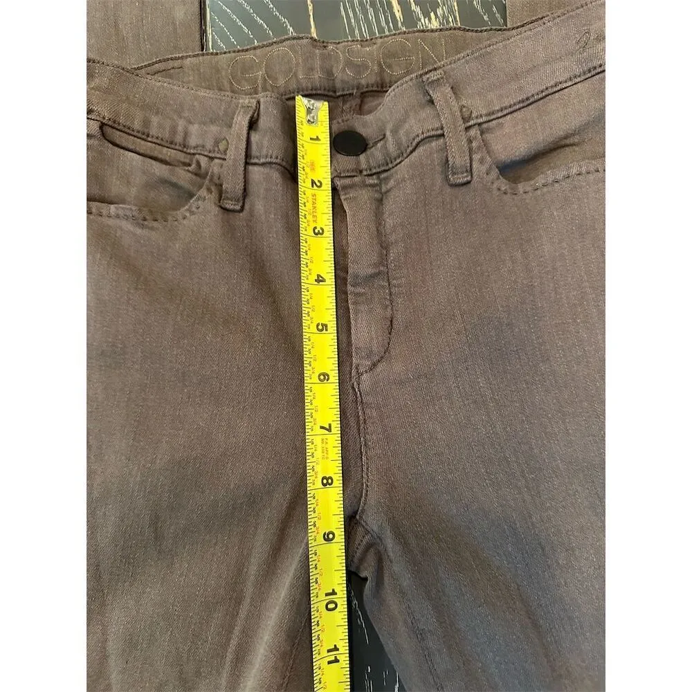 Goldsign Women's Bootcut Jeans Brown Medium Super Stretch Denim size 26 long - Image 13