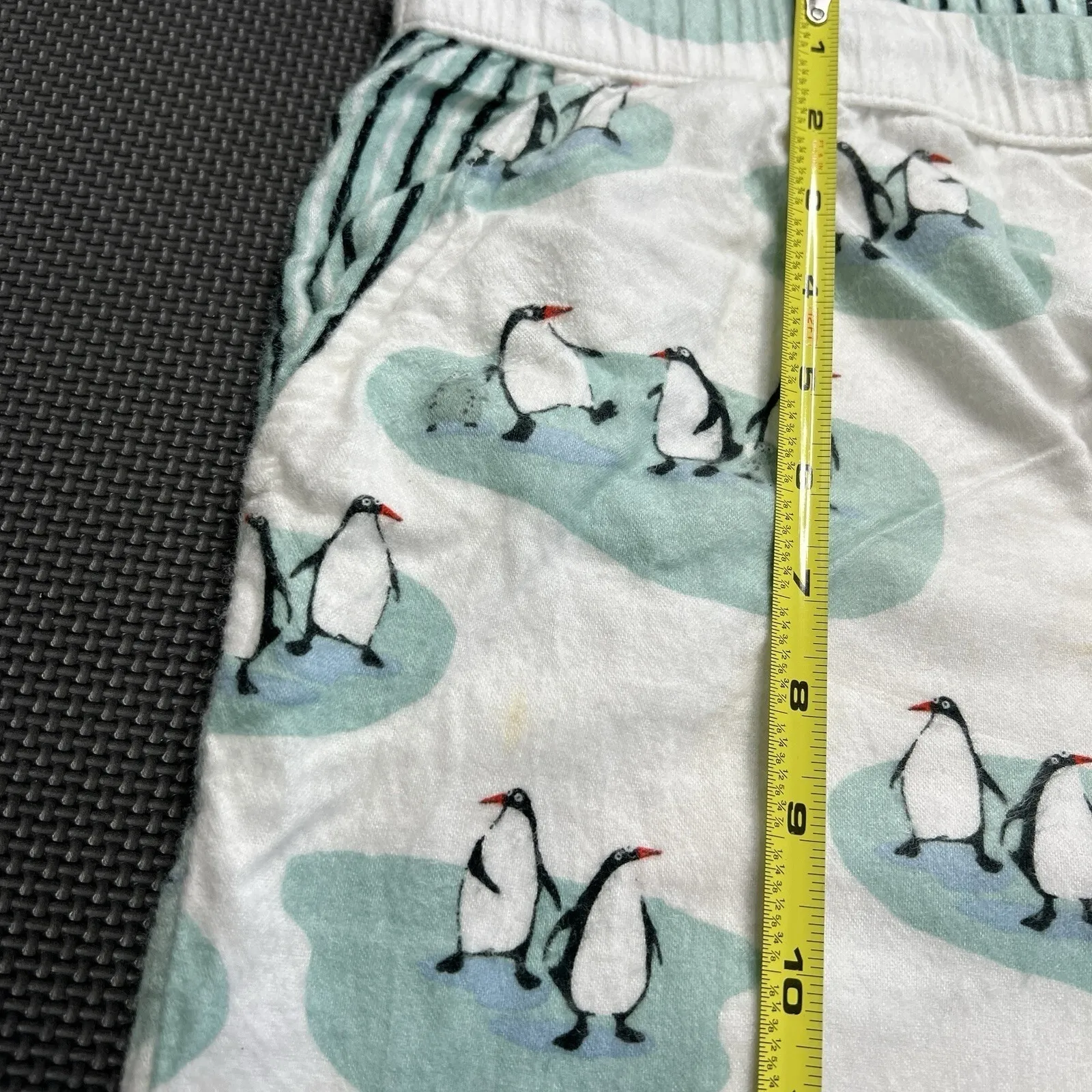 Munki Munki  Pajama Set Sz XXL Top‎ Bottom Button Down Drawstring Penguin Design - Image 8