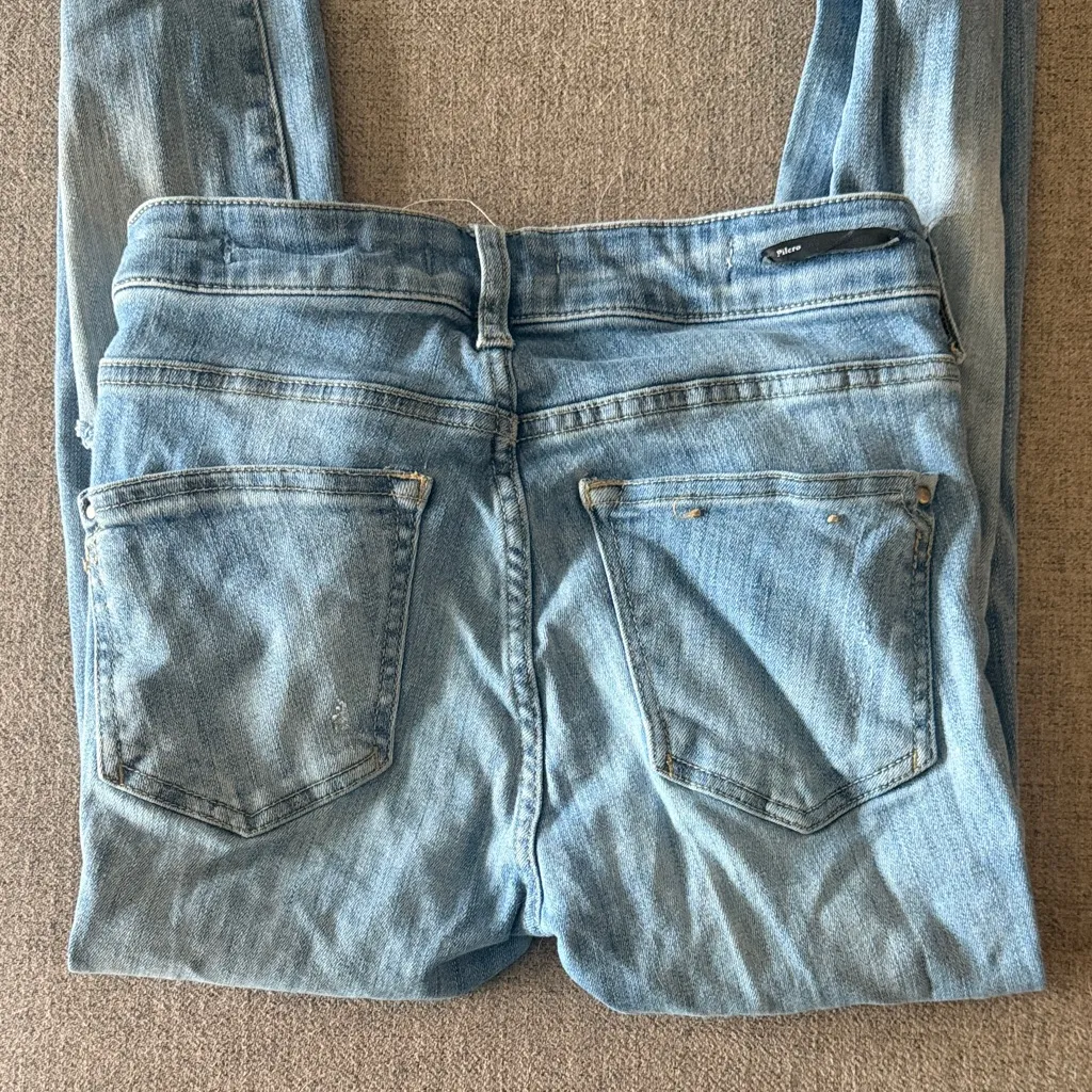 Anthropologie Pilcro & The Letter Press Blue Distressed Skinny Jeans - Image 5