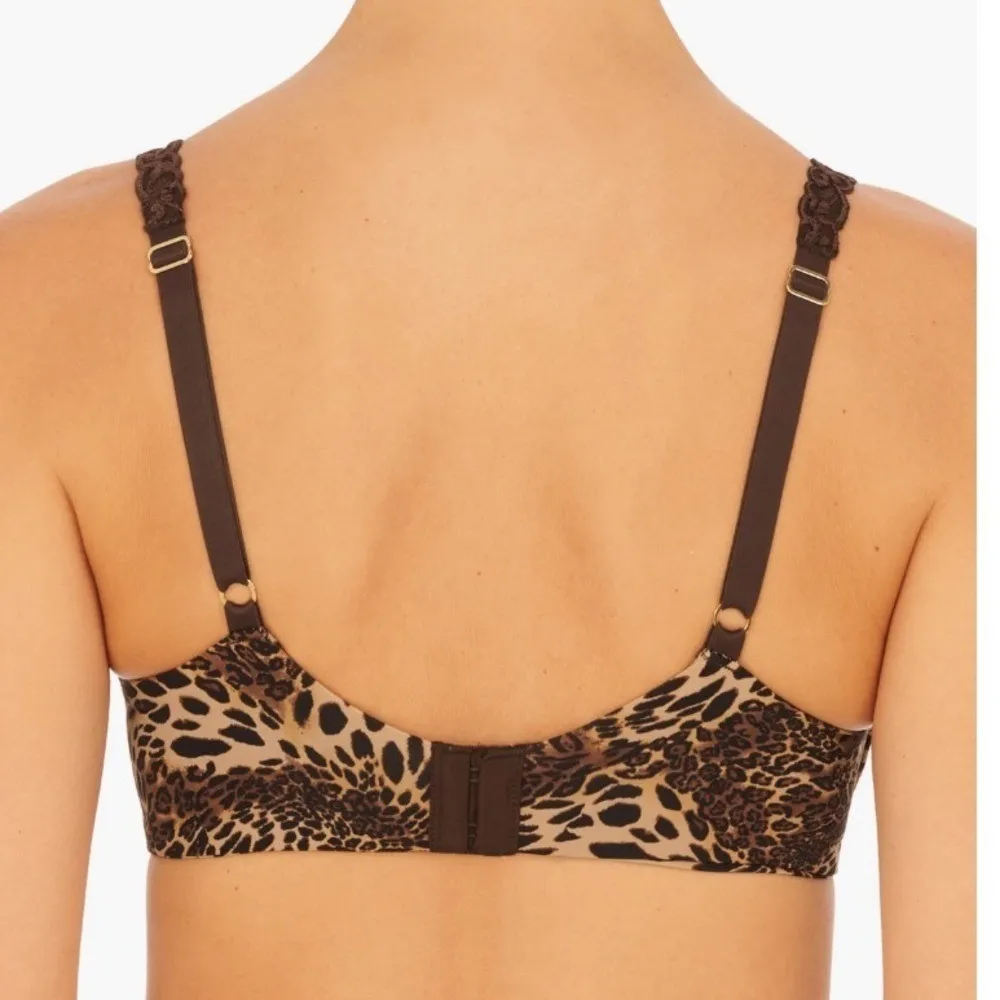 Natori Pure Luxe Underwire Push Up Bra, Leopard Print, Size 36DD, (36E), NWT - Image 3