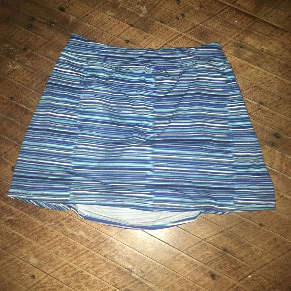 Soybu striped, ruched front athletic skirt - Image 3